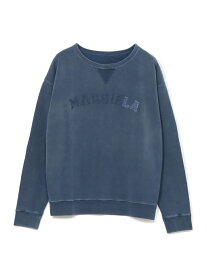 Maison Margiela ロゴオーガニックコットンスウェットシャツ メゾンマルジェラ トップス スウェット・トレーナー ブルー【送料無料】
