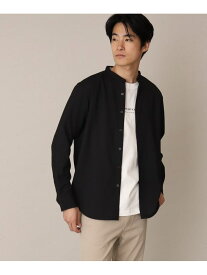 【SALE／30%OFF】THE SHOP TK 【シワになりにくい/吸水速乾/洗える/イージーケア】テックリーノバンドカラーシャツ ザ ショップ ティーケー トップス シャツ・ブラウス ホワイト グレー ブラック カーキ【RBA_E】【送料無料】