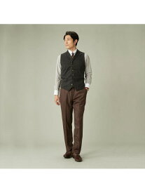 【SALE／7%OFF】TOKYO SHIRTS 前身カットラペルニットジレ ストライプ チャコール メンズ BM05H504DP50X00-35 トーキョーシャツ トップス ベスト・ジレ グレー【RBA_E】【送料無料】