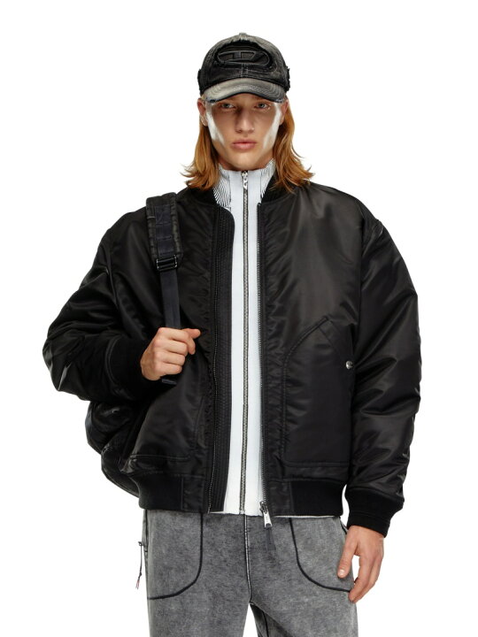 楽天市場】DIESEL メンズ ボンバージャケット エンブロイダリー  