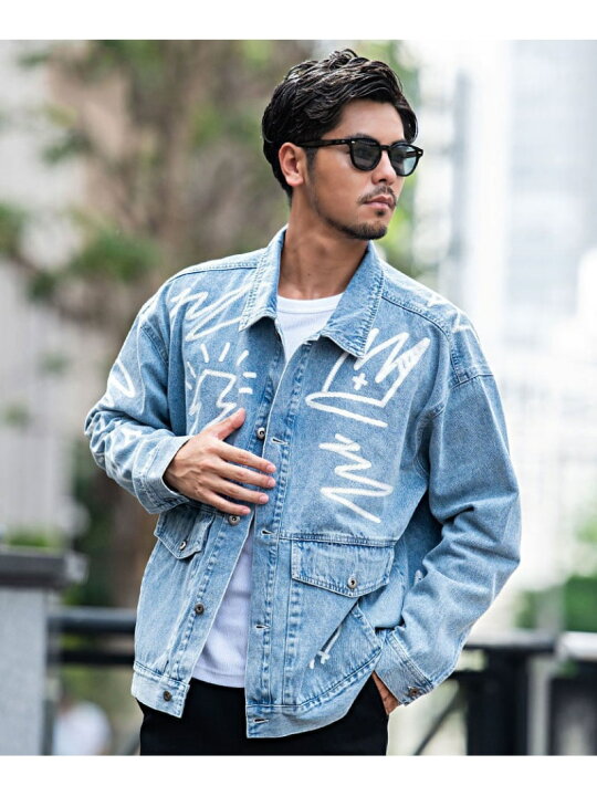 楽天市場】SB select Noble ラフガキデニムJKT シルバーバレット 