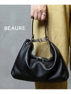 【SALE／10%OFF】BEAURE BEAURE/カウレザー2WAYチェーンバッグ 3WAY ハンドバッグ 本革 レザー ショルダ…