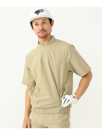 BEAMS GOLF ORANGE LABEL 【吸水速乾】BEAMS GOLF ORANGE LABEL / ハーフジップ ストレッチプルオーバー ビームス ゴルフ トップス ベスト・ジレ カーキ ブラック ネイビー【送料無料】