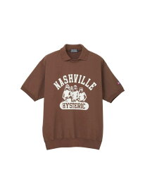 HYSTERIC GLAMOUR NASHVILLE衿付き スウェット ヒステリックグラマー トップス スウェット・トレーナー ブラウン グレー ブラック【送料無料】