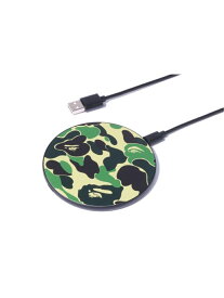 A BATHING APE ABC CAMO WIRELESS CHARGER M ア ベイシング エイプ スマホグッズ・オーディオ機器 スマホ・タブレット・PCケース/カバー グリーン【送料無料】