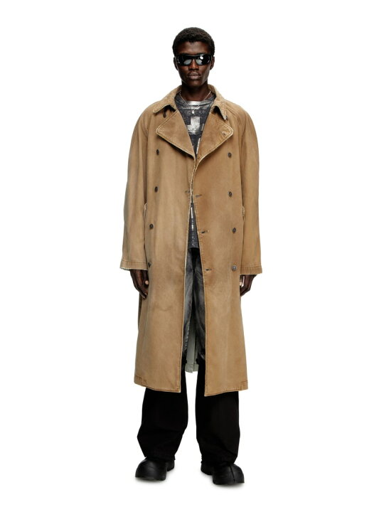 楽天市場】DIESEL メンズ トレンチコート デニム ディーゼル  