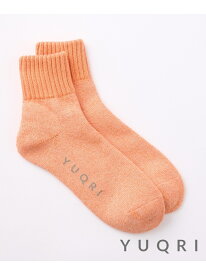 【SALE／50%OFF】YUQRI YUQRI/comfy pile double rib 2 feel　24SS 母の日　スニーカー　サンダル セットアップセブン 靴下・レッグウェア 靴下 ベージュ ブルー グレー オレンジ【RBA_E】