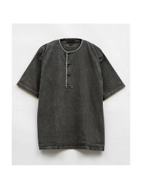 Nigel Cabourn MAN / 7.8オンス ヘンリーTシャツ - ピグメント ナイジェル・ケーボン トップス カットソー・Tシャツ グレー カーキグリーン【送料無料】