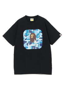 A BATHING APE ABC CAMO BAPE ONLINE ABC TEE -ONLINE EXCLUSIVE- ア ベイシング エイプ トップス カットソー・Tシャツ ブラック ホワイト【送料無料】