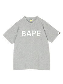 A BATHING APE BAPE LOGO TEE -ONLINE EXCLUSIVE- ア ベイシング エイプ トップス カットソー・Tシャツ ブラック グレー ネイビー ホワイト【送料無料】