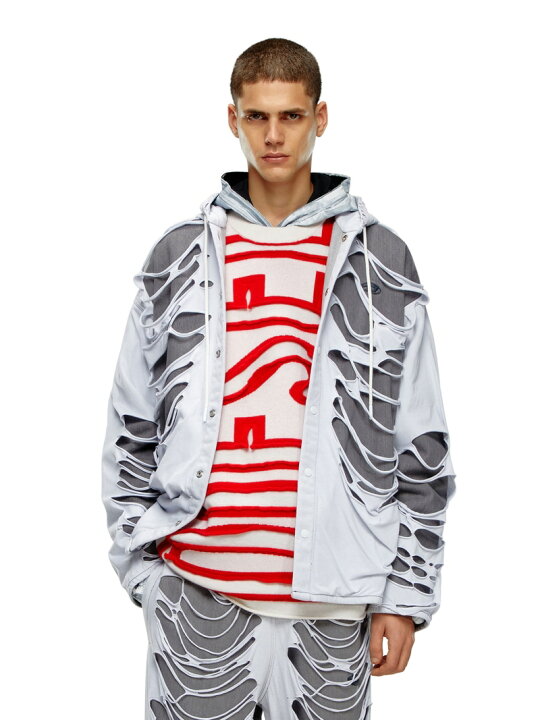 楽天市場】DIESEL メンズ シャツ デニム D-DEWNY-HOOD-S ディーゼル 