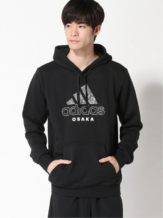 楽天市場 Sale 50 Off Adidas Sports Performance 大阪 スクロール パーカー Osaka Scrawl Hoodie アディダス アディダス カットソー パーカー ブラック グレー Rba E Rakuten Fashion Men