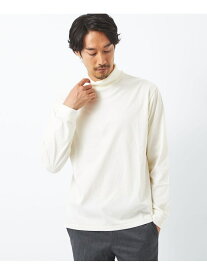 【SALE／50%OFF】UNITED ARROWS green label relaxing SUVIN タートルネック 長袖 カットソー ユナイテッドアローズ アウトレット トップス カットソー・Tシャツ グレー ホワイト ベージュ【RBA_E】