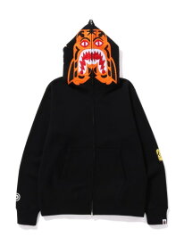 A BATHING APE TIGER FULL ZIP HOODIE ア ベイシング エイプ トップス パーカー・フーディー ブラック グレー ブルー レッド【送料無料】