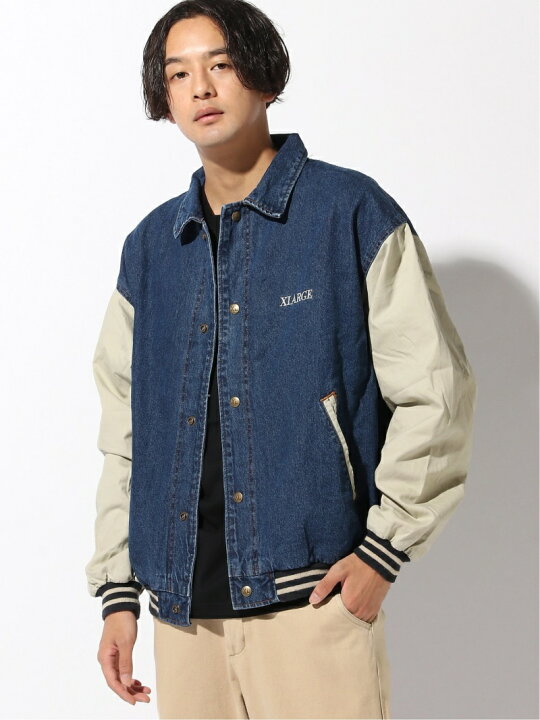 楽天市場】XLARGE DENIM VARSITY JACKET エクストララージ ジャケット  