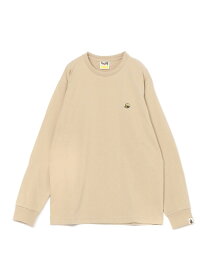 A BATHING APE BAPE BEE ONE POINT L/S TEE ア ベイシング エイプ トップス カットソー・Tシャツ ベージュ ブラック ブルー ブラウン オレンジ ホワイト【送料無料】