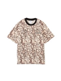 PUMA PUMA PUMA x A$AP ROCKY SNAKESKIN TEE FROSTED IVORY-AOP アトモス トップス カットソー・Tシャツ ホワイト【送料無料】