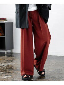 Rocky Monroe セミワイド2タックストレートスラックス ロッキーモンロー パンツ スラックス・ドレスパンツ グレー ブラック ワインレッド ホワイト ブラウン【送料無料】