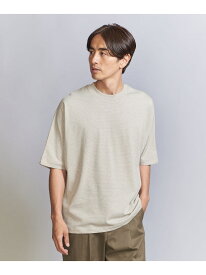 【SALE／40%OFF】BEAUTY&YOUTH UNITED ARROWS ミジンボーダー ドルマン クルーネック Tシャツ ユナイテッドアローズ アウトレット トップス カットソー・Tシャツ ブルー グレー ベージュ【RBA_E】【送料無料】