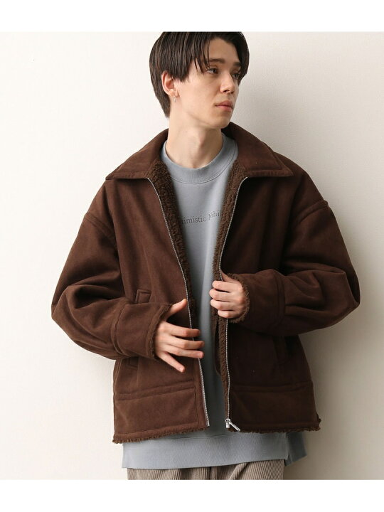 楽天市場】【SALE／50%OFF】JUNRED フェイクムートンショートブルゾン 