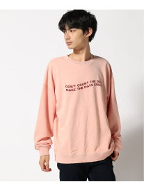 【SALE／30%OFF】ROUGH TRADE ROUGH TRADE/(M)ウラケピグメント2レンロゴトレーナー サンコーバザール トップス スウェット・トレーナー ホワイト ピンク ブラック グリーン【RBA_E】