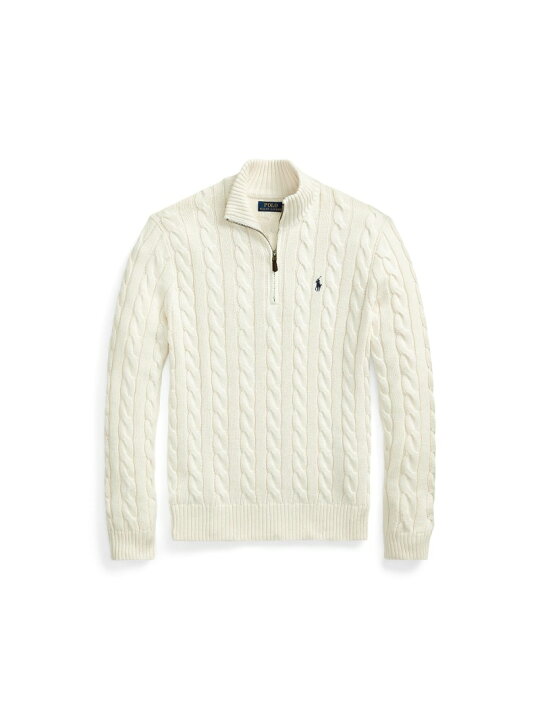 楽天市場】POLO RALPH LAUREN ケーブルニット コットン クォーター 
