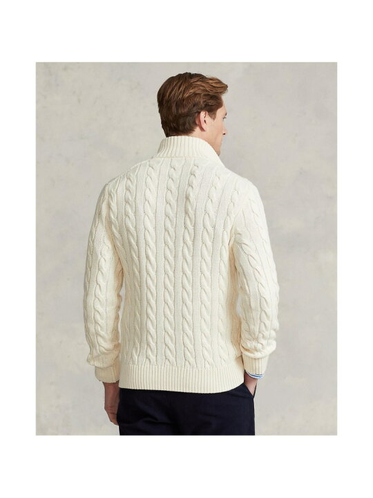 楽天市場】POLO RALPH LAUREN ケーブルニット コットン クォーター 