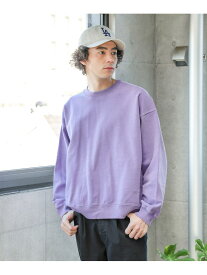 【SALE／20%OFF】BAYFLOW LIVELY ピグメントプルオーバー ベイフロー トップス スウェット・トレーナー グレー パープル【RBA_E】【送料無料】