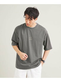 【SALE／50%OFF】a day in the life レタードステッチ フェイクレイヤード T＜A DAY IN THE LIFE＞ ユナイテッドアローズ アウトレット トップス カットソー・Tシャツ カーキ ブラック ホワイト ブルー【RBA_E】