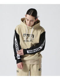 ROYAL FLASH SY32 by SWEET YEARS/HONDA COLLABORATION HOODIE ロイヤルフラッシュ トップス パーカー・フーディー ブラック ベージュ【送料無料】