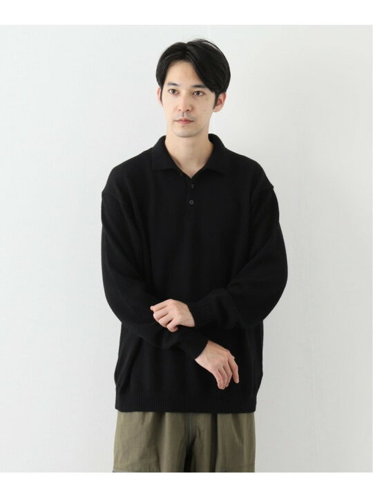 楽天市場】EDIFICE 【ATON/エイトン】 ALPACA WASHI POLO SWEATER 