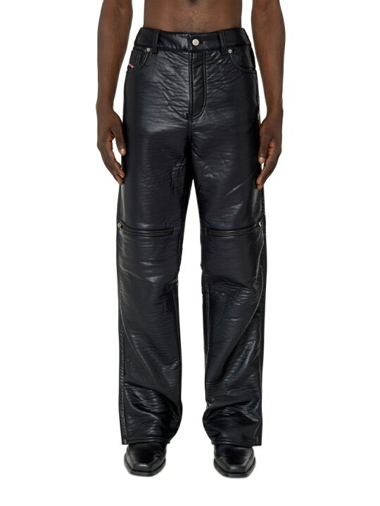 楽天市場】【SALE／58%OFF】DIESEL メンズ パンツ フェイクレザー  