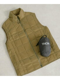 URBAN RESEARCH ITEMS TAION HI NECK W-ZIP DOWN VEST アーバンリサーチアイテムズ ジャケット・アウター ダウンジャケット・ダウンベスト ブラック ホワイト ネイビー【送料無料】