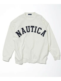 【SALE／20%OFF】NAUTICA Arch Logo Crewneck Sweatshirt フリークスストア トップス スウェット・トレーナー ホワイト グレー ブラック グリーン ネイビー【RBA_E】【送料無料】