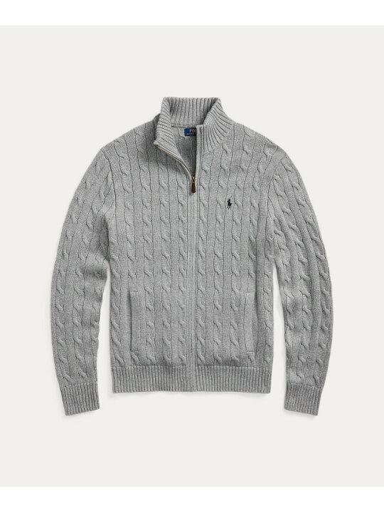 楽天市場】POLO RALPH LAUREN ケーブルニット コットン フルジップ 