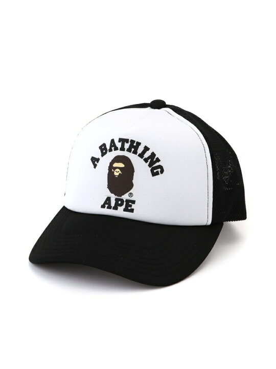 楽天市場】A BATHING APE COLLEGE MESH CAP ア ベイシング エイプ 帽子  