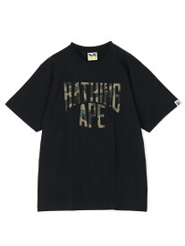 A BATHING APE 1ST CAMO NYC LOGO TEE M ア ベイシング エイプ トップス カットソー・Tシャツ ブラック ホワイト【送料無料】