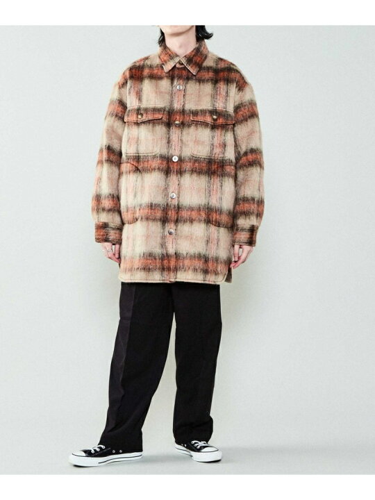 楽天市場】【SALE／40%OFF】CONVERSE TOKYO チェックシャギーコート 