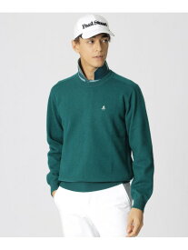 【SALE／50%OFF】Paul Stuart 【GOLF】ストレッチカシミヤクルーネックセーター ポール・スチュアート トップス ニット ホワイト パープル グリーン ブラック【RBA_E】【送料無料】