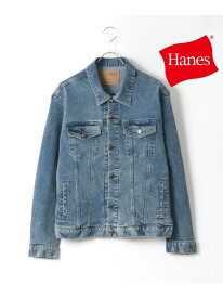 【SALE／10%OFF】Hanes デニムジャケット ストレッチ デニム Gジャン トラッカージャケット マルカワ ジャケット・アウター デニムジャケット ブラック ネイビー ブルー【RBA_E】【先行予約】*【送料無料】