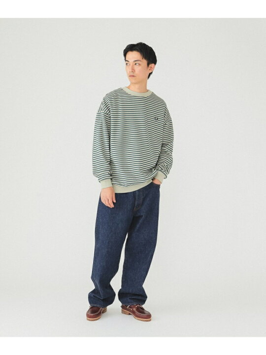 楽天市場】BEAMS MEN FRED PERRY * BEAMS / 別注 ボーダー クルー 