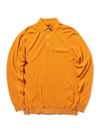 BEAMS PLUS Knit Polo 12G ビームス メン トップス ポロシャツ ブルー ブラック ブラウン グリーン ネイビー レッド オレンジ イエロー カーキグリーン ベージュ【送料無料】