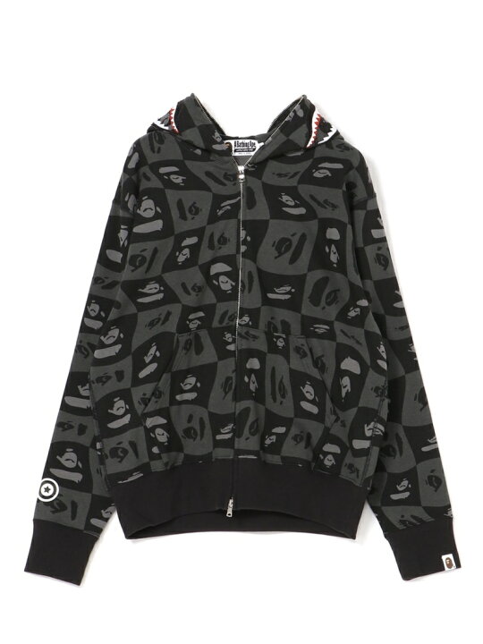 楽天市場】A BATHING APE BAPE DISTORTION SHARK RELAXED FIT FULL ZIP  