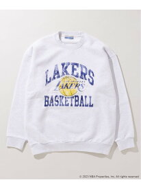 【SALE／30%OFF】JOURNAL STANDARD relume 《追加》【Off The Court by NBA / オフ・ザ・コート バイ NBA】別注 スウェット ジャーナル スタンダード レリューム トップス スウェット・トレーナー ブラック グレー【RBA_E】【送料無料】