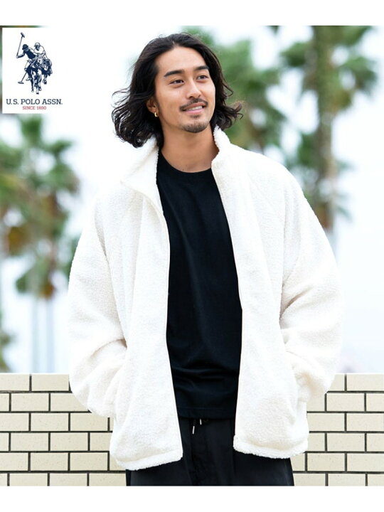 楽天市場】SB select U.S. POLO ASSN. ボアスタンドJKT シルバー 