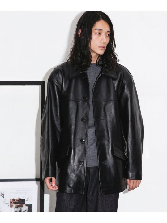 楽天市場】【SALE／40%OFF】NANO universe SCHOTT/別注 LEATHER CAR 
