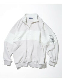 【SALE／40%OFF】NAUTICA Panel Border Cadet Collar Sweatshirt フリークスストア トップス スウェット・トレーナー グレー グリーン ネイビー【RBA_E】【送料無料】