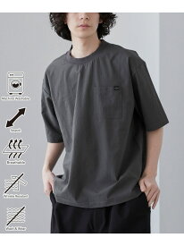 coen 【C.Mt】FUNCTION POCKET TEE コーエン トップス カットソー・Tシャツ グレー ブラック