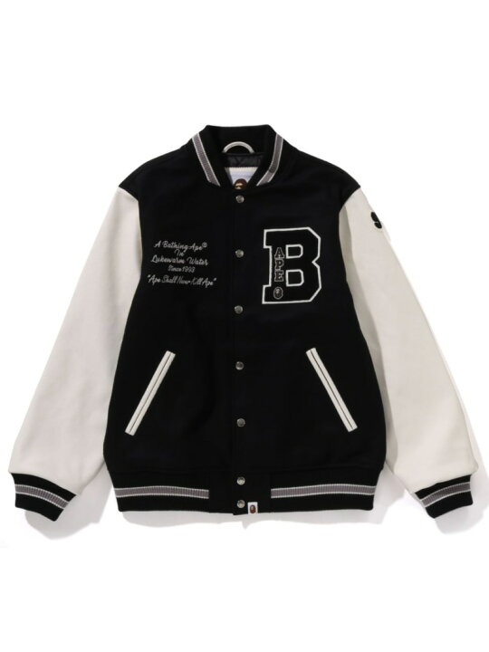 楽天市場】A BATHING APE (M)EMBROIDERY VARSITY JACKET M ア  