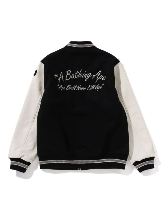 楽天市場】A BATHING APE (M)EMBROIDERY VARSITY JACKET M ア  